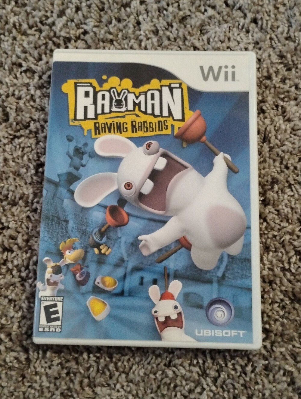 Rayman Raving Rabbids (Nintendo Wii) - Complete in Box (CIB) w/ Manual